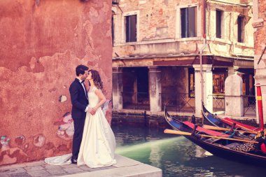 Gelin ve damat Venedik
