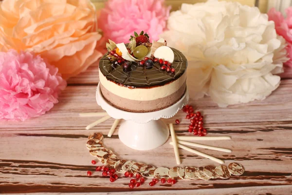 グルメ チョコレート ケーキ — ストック写真