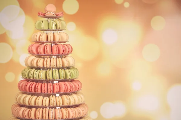 Piramida różne Macaroons — Zdjęcie stockowe