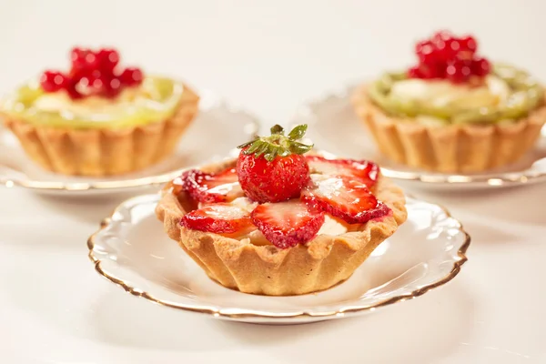 맛 있는 딸기 타르트 — 스톡 사진