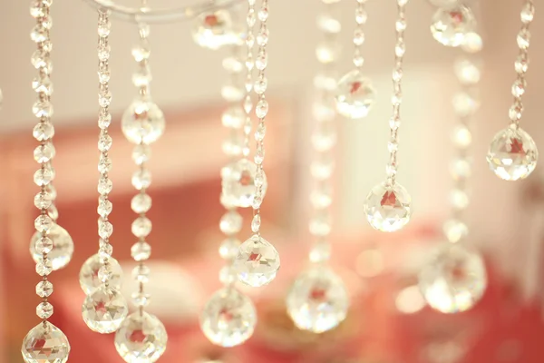 Beautiful crystals hanging — Stock Photo, Image