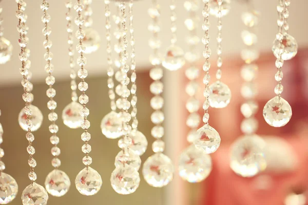 Beautiful crystals hanging — Stock Photo, Image