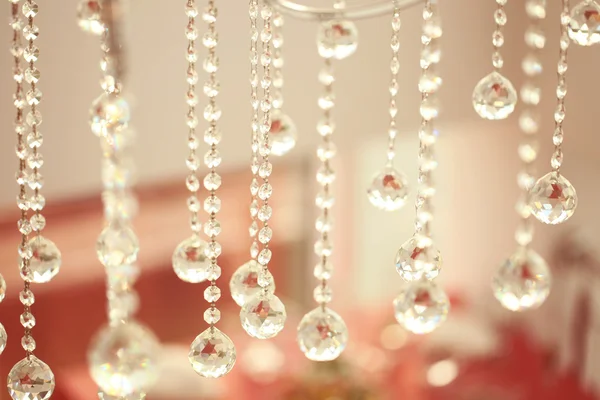 Beautiful crystals hanging — Stock Photo, Image