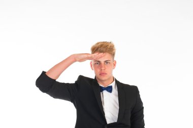 Genç model stüdyoda poz