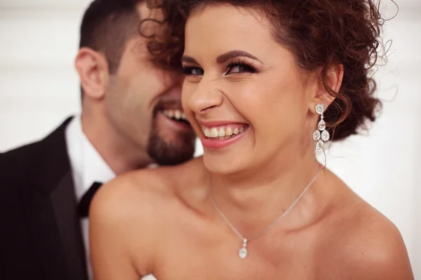 Happy bridal couple — Stock Photo, Image