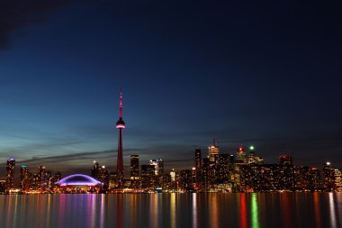 City scape gece Toronto, Kanada