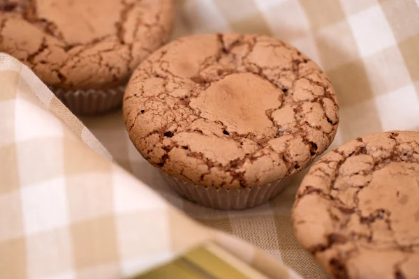 Leckerer Schokoladen-Cupcake — Stockfoto