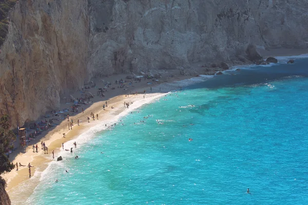 Vue de la plage de Porto Katsiki, Lefkada Grèce — Photo