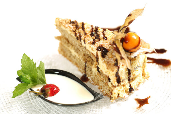 Delicious walnut cake