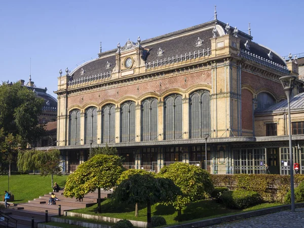 Vista Estação Ferroviária Budapeste Nyugati Budapeste Hungria Outubro 2019 — Fotografia de Stock