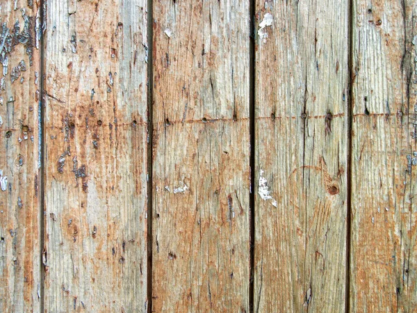 Wooden Fence Some Places Covered Green Paint Old Rough Surface — Stock Photo, Image