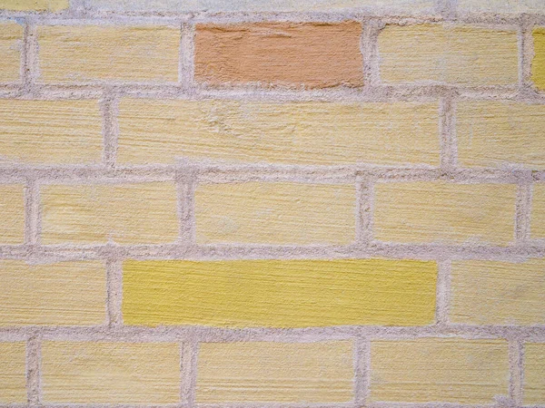 Sakin pastel renkte tuğla bir duvarın parçası. Soyut arkaplan.