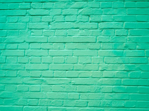 Vista Del Muro Mattoni Turchesi Superficie Dura Ruvida Con Una — Foto Stock