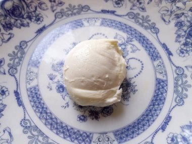 Haşlanmış yumurtanın en üst görüntüsü..