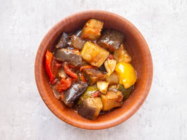 Ratatouille 'li kil kasenin en üst görüntüsü.