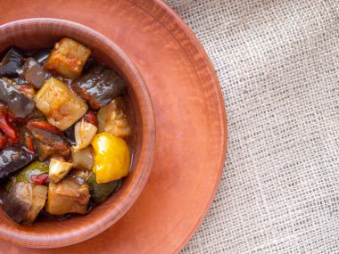 Ratatouille 'li kil kasenin en üst görüntüsü.