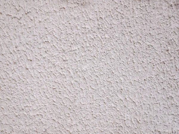 Schmutzige Weiße Raue Oberfläche Granularer Putz Ein Ungleichmäßiges Muster Der — Stockfoto