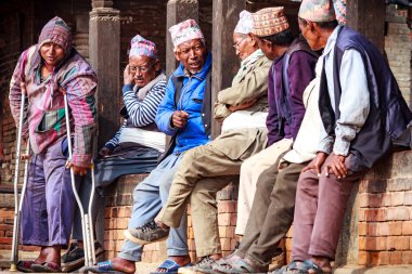 Bhaktapur, Nepal Newars portresi