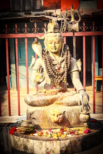 Lord Shiva Pokhara-szobor — Stock Fotó