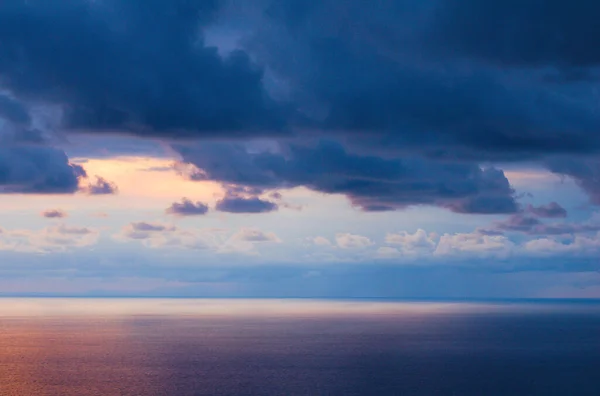 Colorido Mar Las Nubes Atardecer — Foto de Stock