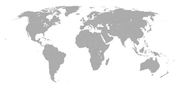 Карта Мира Изолирована Белом Фоне Значок Карты Мира Глобуса Дизайн — стоковый вектор