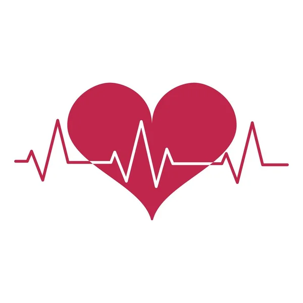 Εικονίδιο Υγείας Καρδιάς Καρδιακός Χτύπος Καρδιο Σημάδι Σχεδιασμός Ιατρικού Προτύπου — Διανυσματικό Αρχείο