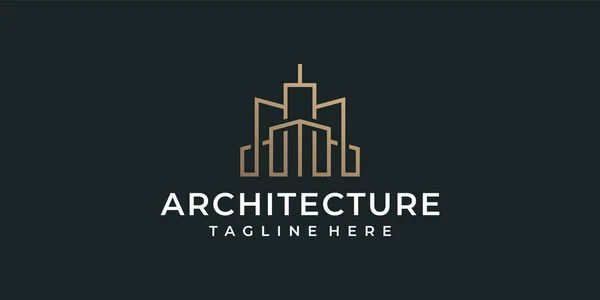 Vecteur Architecture Monogramme Luxe Logo Peut Être Utilisé Pour Marque — Image vectorielle