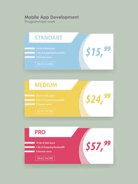 набор баннеров для веб-приложений
