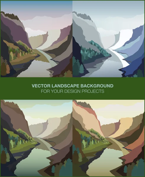 Natural landscape illustration Stock Image