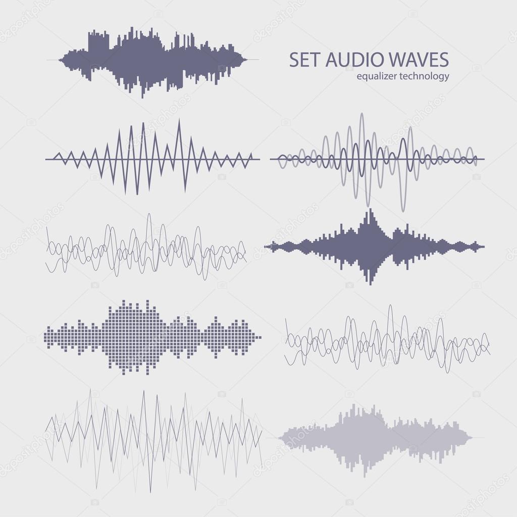 Set of sound waves
