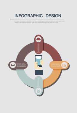 Infographic öğe şablonu sununuz için