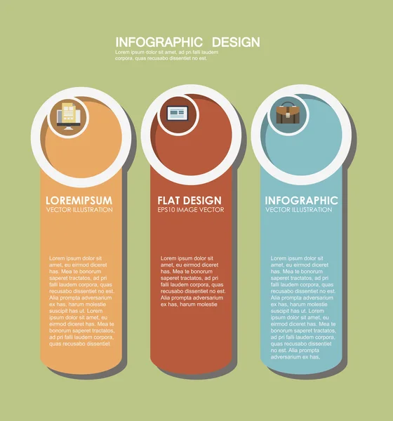 Elementos infográficos na moda moderna — Vetor de Stock