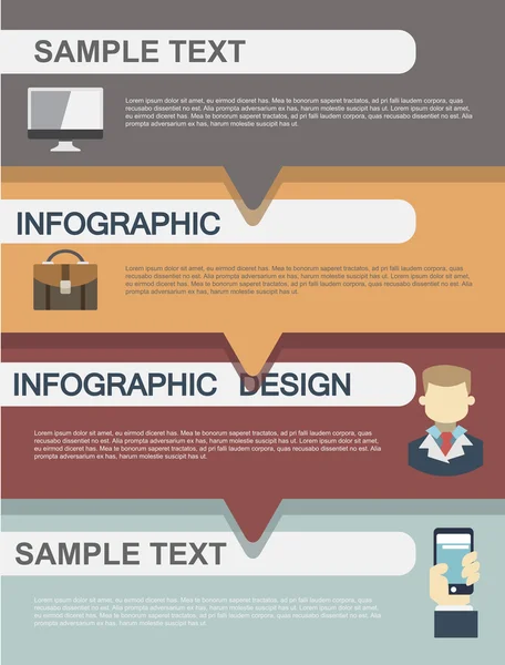 Modern Design Minimal infographic template — Stock Vector