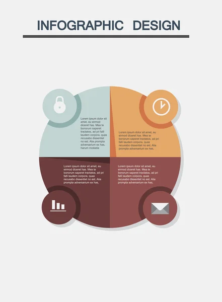 Infographic element sjabloon voor presentatie — Stockvector