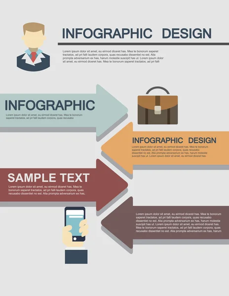 Infographic element template for presentation — Stock Vector