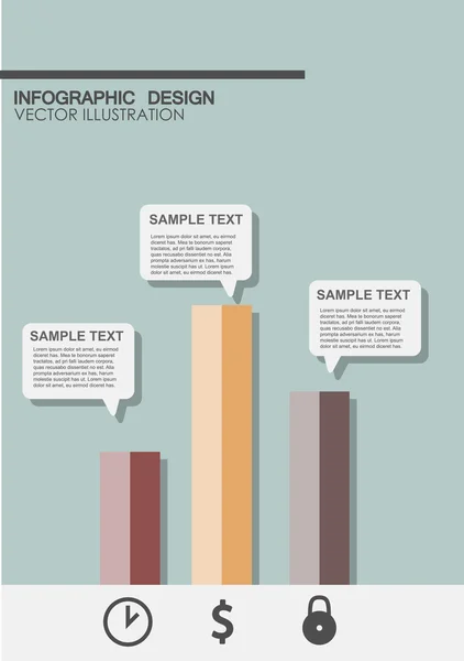 Infographic element template for presentation — Stock Vector