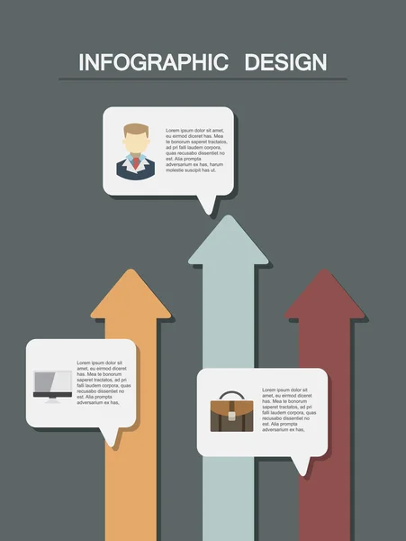 Modelo de elemento infográfico para apresentação — Vetor de Stock