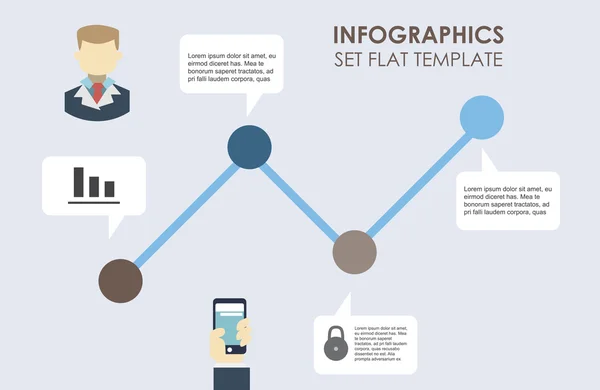 Modern Design Minimal infographic template — Stock Vector