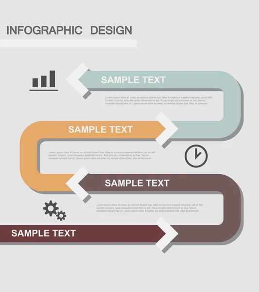 Infographic element template for presentation — Stock Vector