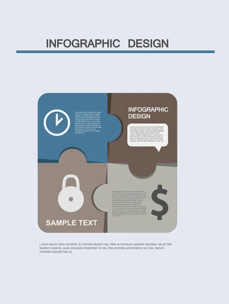 Infographic element template for presentation — Stock Vector