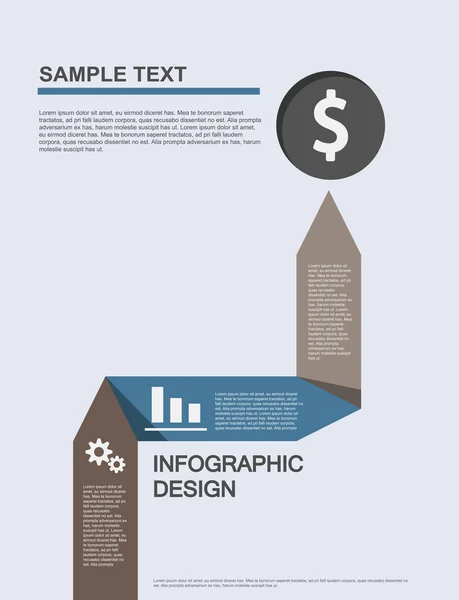 Modelo de elemento infográfico para apresentação — Vetor de Stock