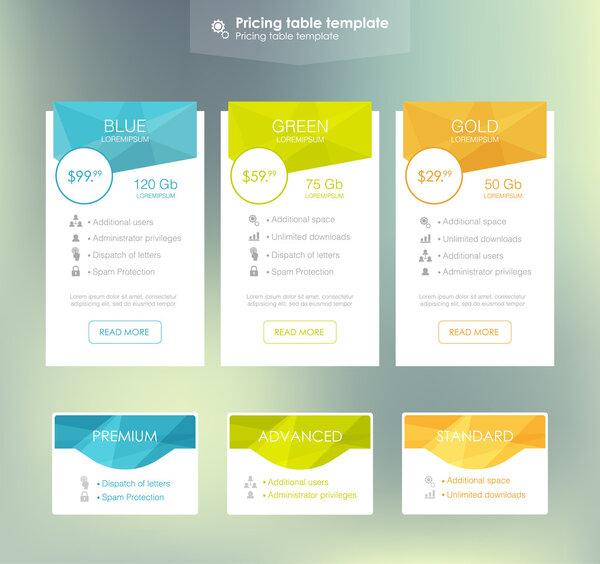 Три тарифных баннера
