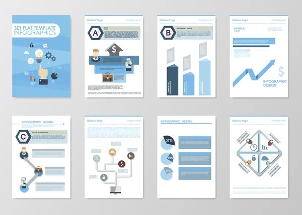 Set van Business corporate brochure — Stockvector