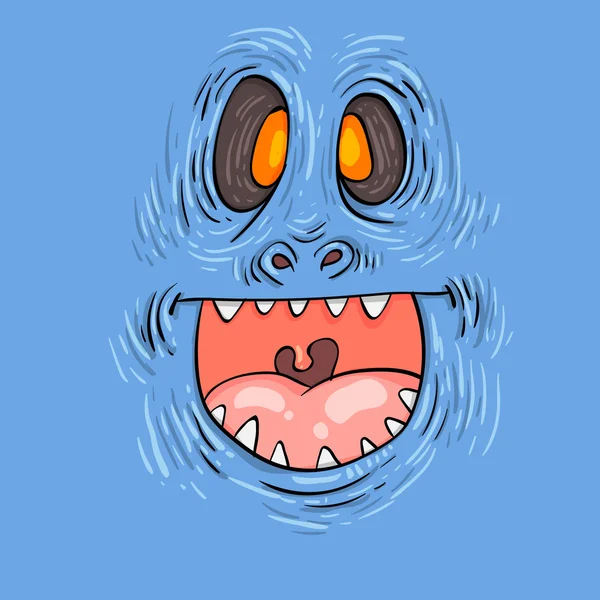 Cartoon lustiges Monster. — Stockvektor