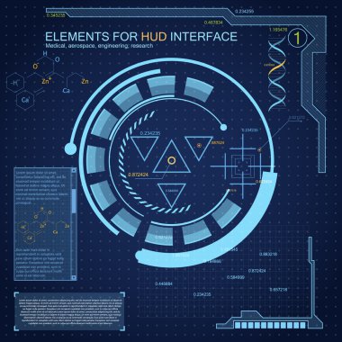 Futuristik bir arayüze arka plan