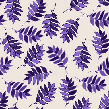 Yapraklı kusursuz desen