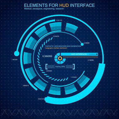 Fütüristik sanal grafik kullanıcı arayüzü