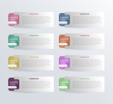 Business infographics tabs template