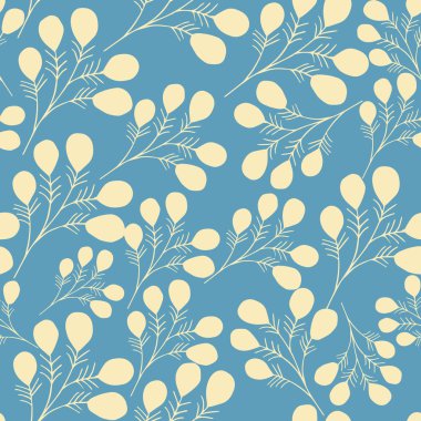 Yapraklı kusursuz desen