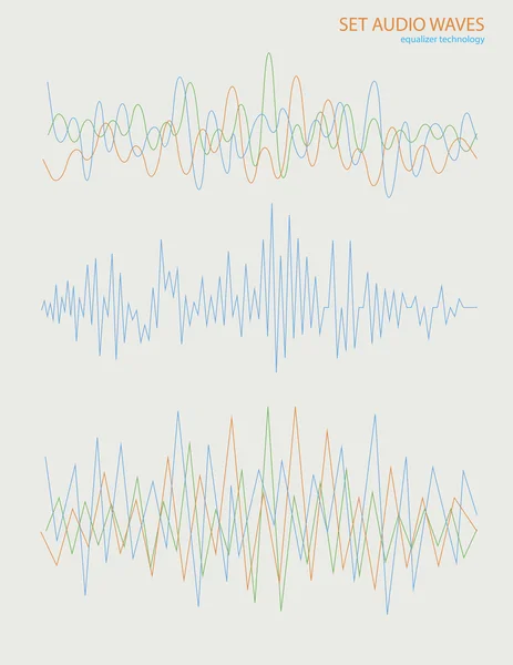 Régler les ondes sonores — Image vectorielle